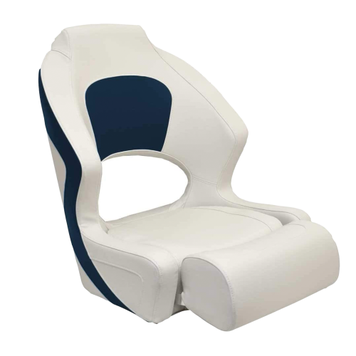 Fotel kapitański Springfield biały front siedzisko do łodzi.png
