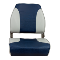 Fotel do łodzi Economy granat szary.png