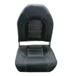 Siedzisko do łodzi motorowodnej MyBoat Skipper z Aluminiowymi Zawiasami Całe Ciemne