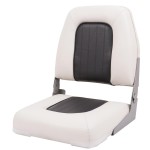 Fotel obrotowy do łodzi MyBoat Economy Deluxe Biało Grafitowy