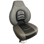 Składany fotel do łodzi Springfield FISH PRO 1 wysokie oparcie Grafit Czarny