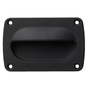 Whitecap Black Nylon Rectangular Flush Pull Hatch Latch 3364B