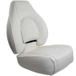 Składany fotel do łodzi Springfield FISH PRO 1 wysokie oparcie Biały