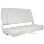 Ławeczka do łodzi Springfield – Biała, Składana, Pikowana Premium (Model 1042039)